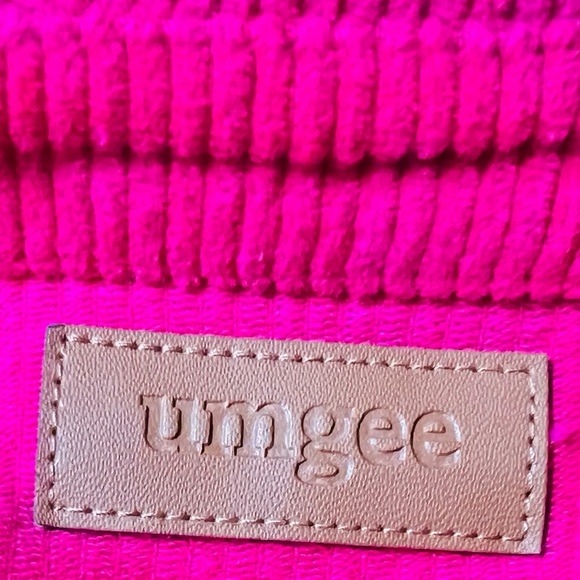 New with Tags Umgee Hot Pink Corduroy Fringe  Jacket Shacket sz Medium oversize - Picture 8 of 11